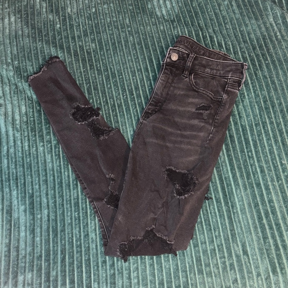Women’s American Eagle High Rise Distressed Jeggings